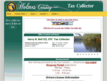 Tablet Screenshot of holmescountytaxcollector.com